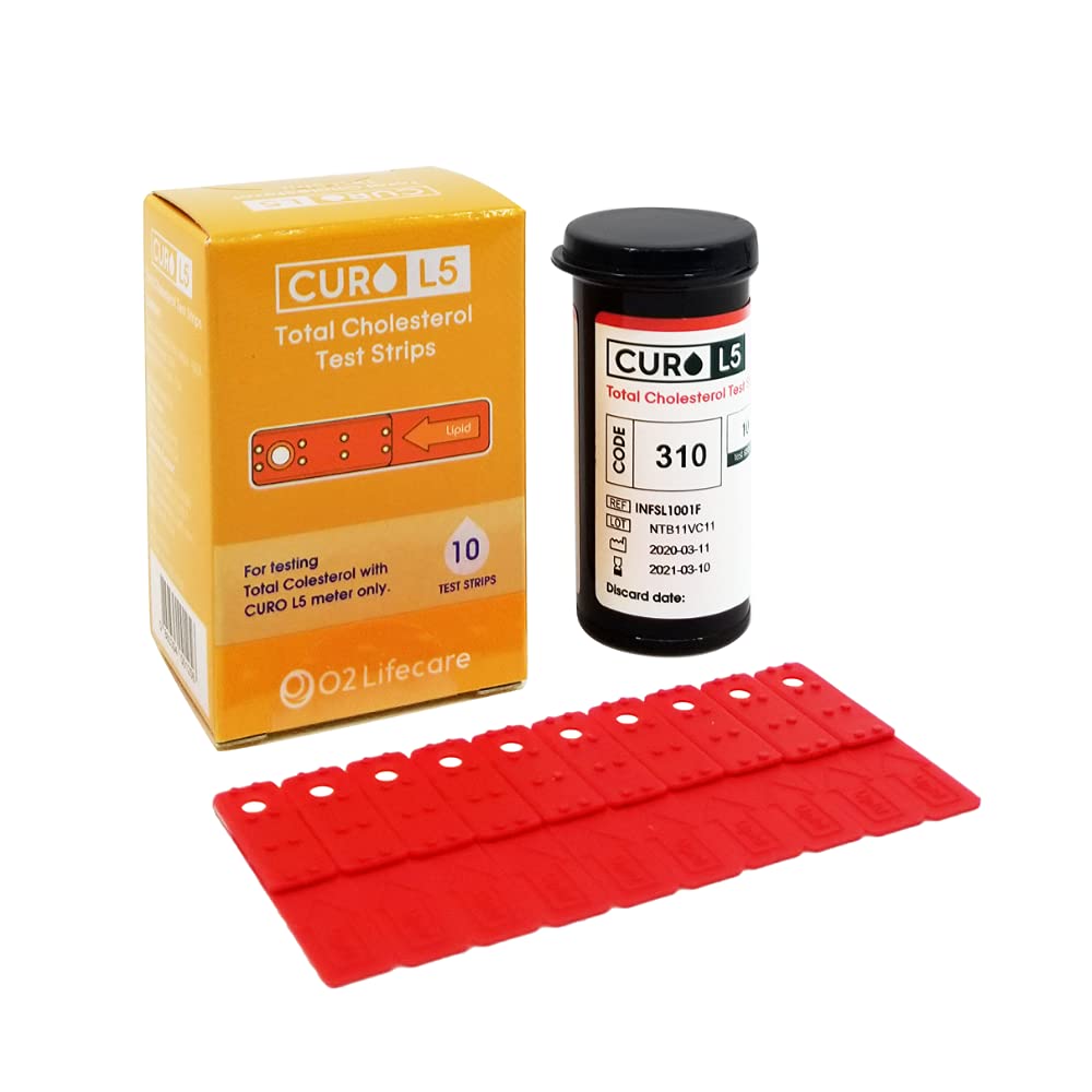 CURO L5 Blood Cholesterol Test Strips