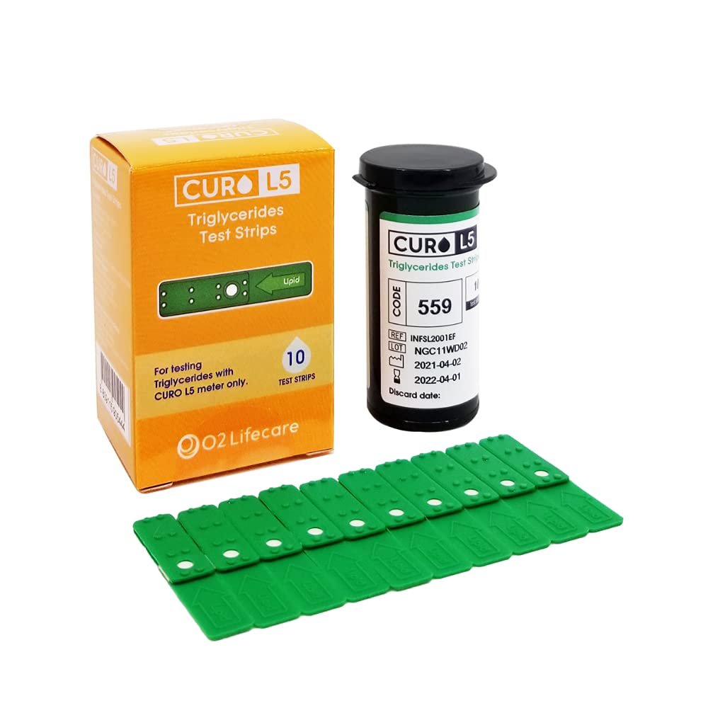 CUROFIT Fast and Accurate Blood TRGLYCERIDES Test Strips