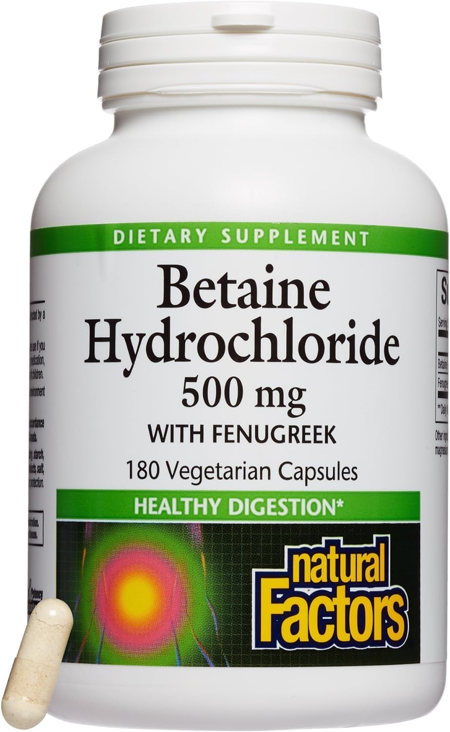 Natural Factors, Betaine HCL 500 mg