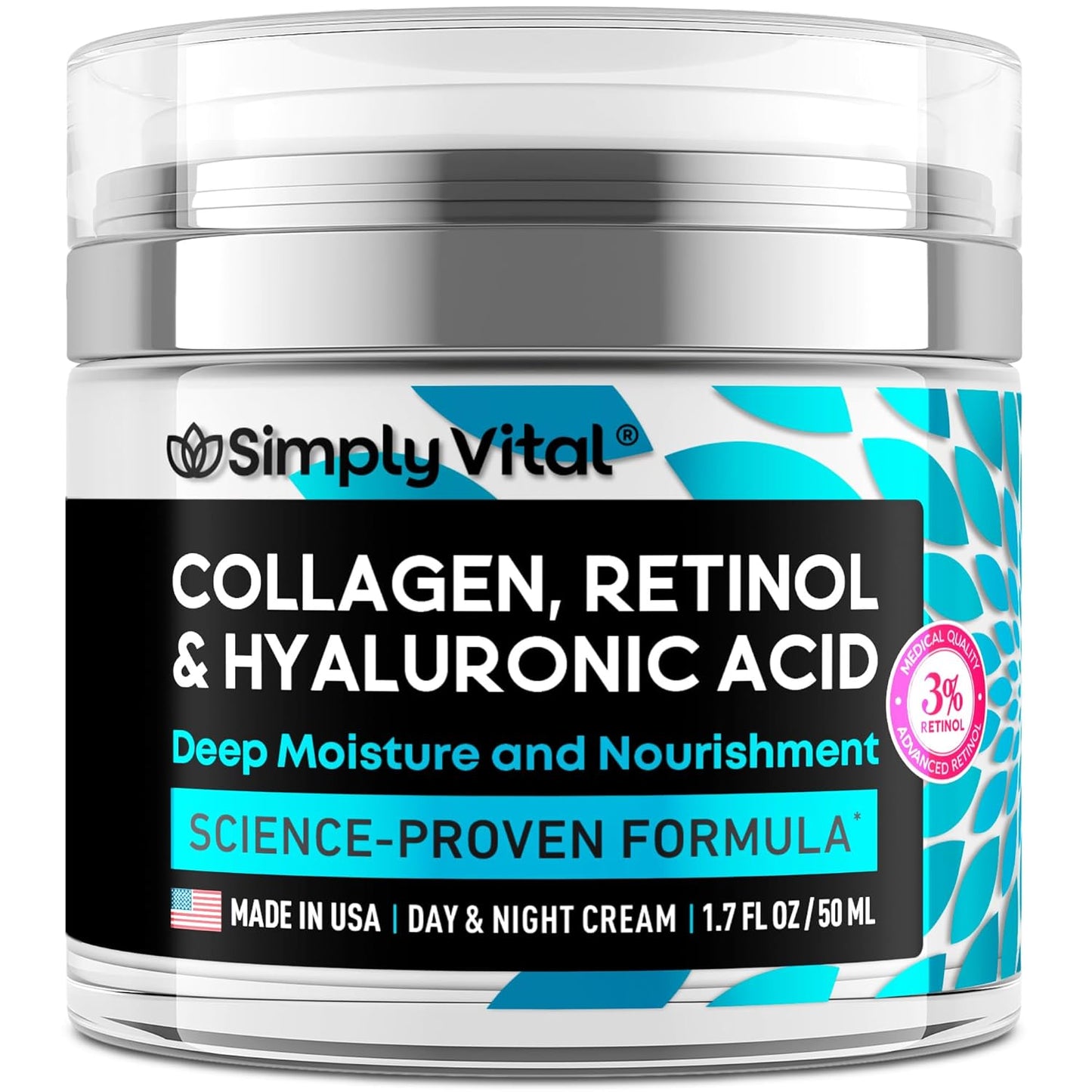 SimplyVital Collagen, Retinol & Hyaluronic Acid Cream