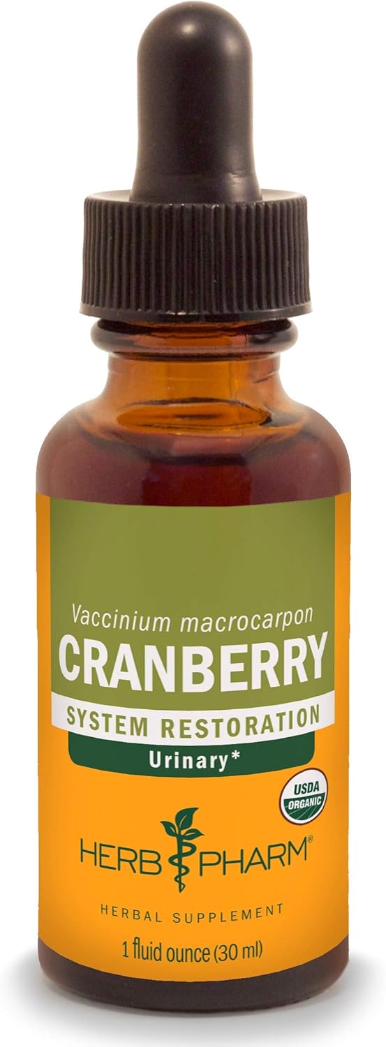 Herb Pharm Certified Organic Cranberry Liquid Extract for Urinary Tract Support