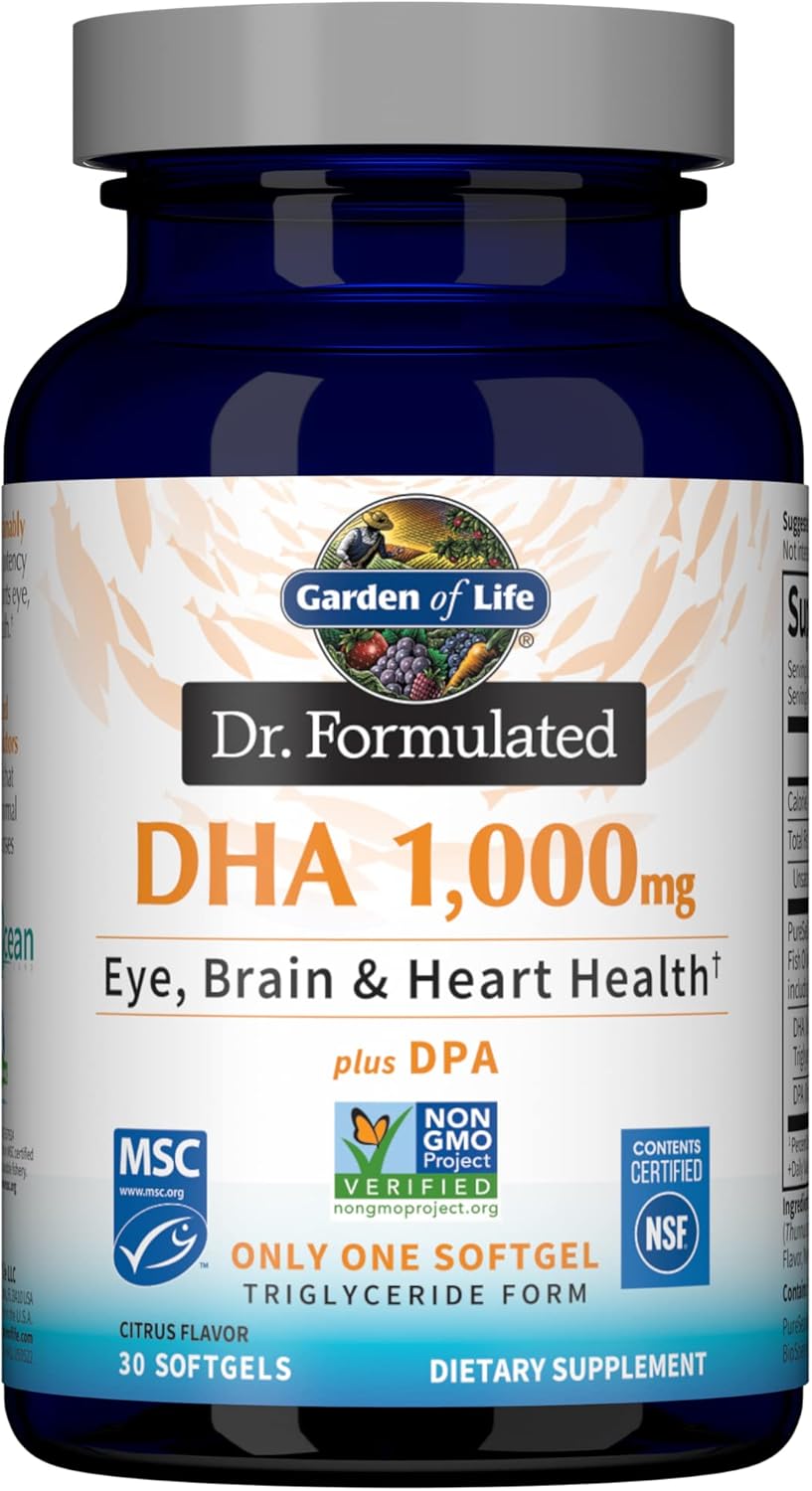 Garden of Life Dr. Formulated Once Daily 1000mg DHA Fish Oil