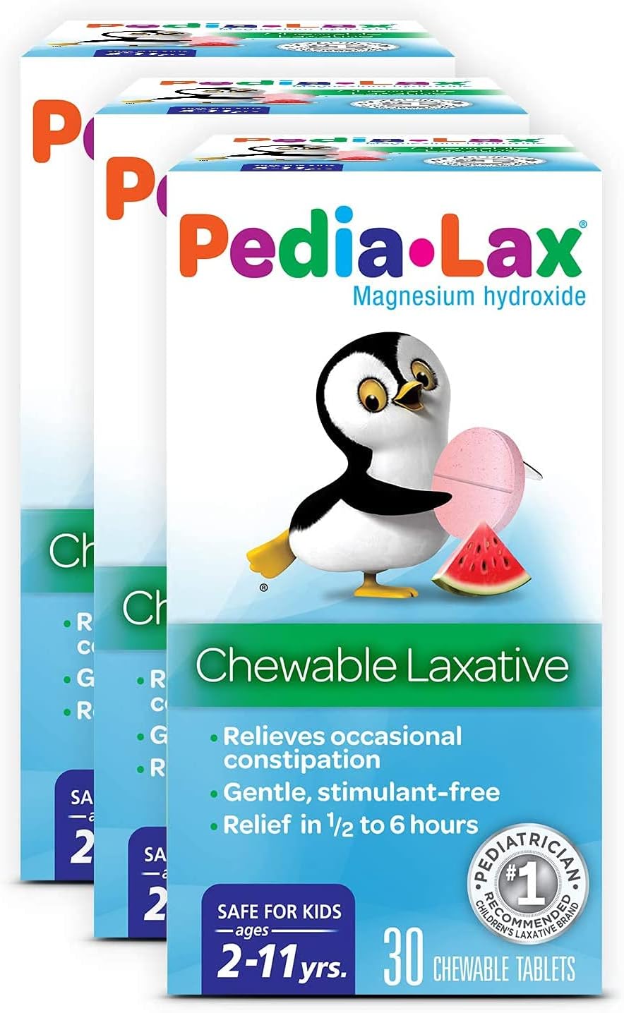Pedia-Lax Laxative Chewable Tablets for Kids