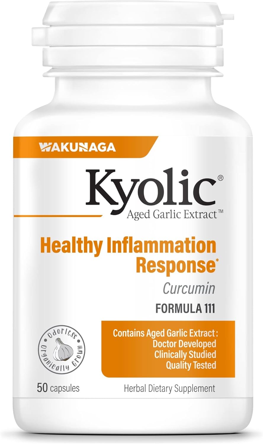 Kyolic Aged Garlic Extract Formula 111, Healthy Inflammation Response 50 Capsules