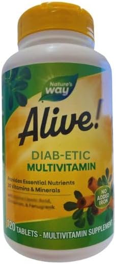 Alive! Diab-etic Daily Multivitamin, 120 Count