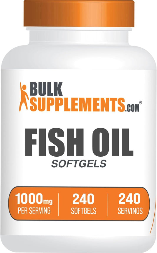 BulkSupplements.com Fish Oil 1000mg Softgels