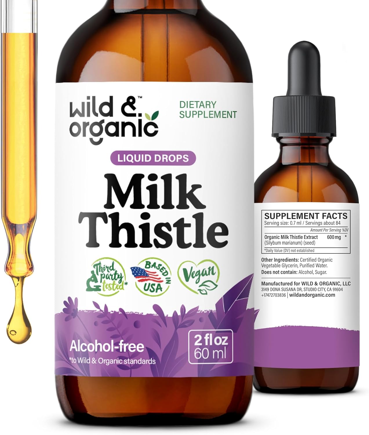 Wild & Organic Milk Thistle Extract Drops