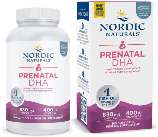 Nordic Naturals Prenatal DHA, Unflavored - 180 Soft Gels