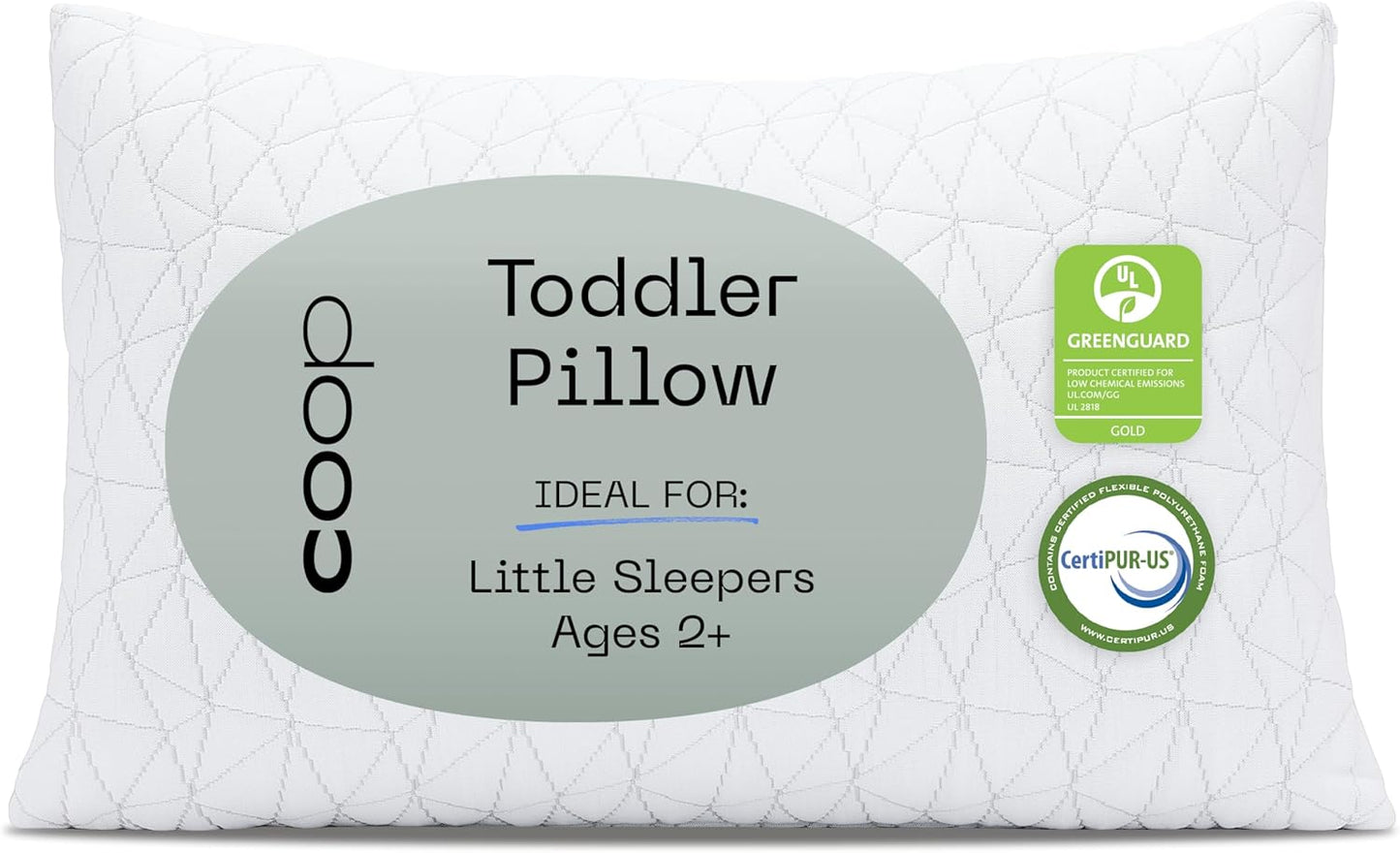 Coop Home Goods Original Toddler Adjustable Pillow