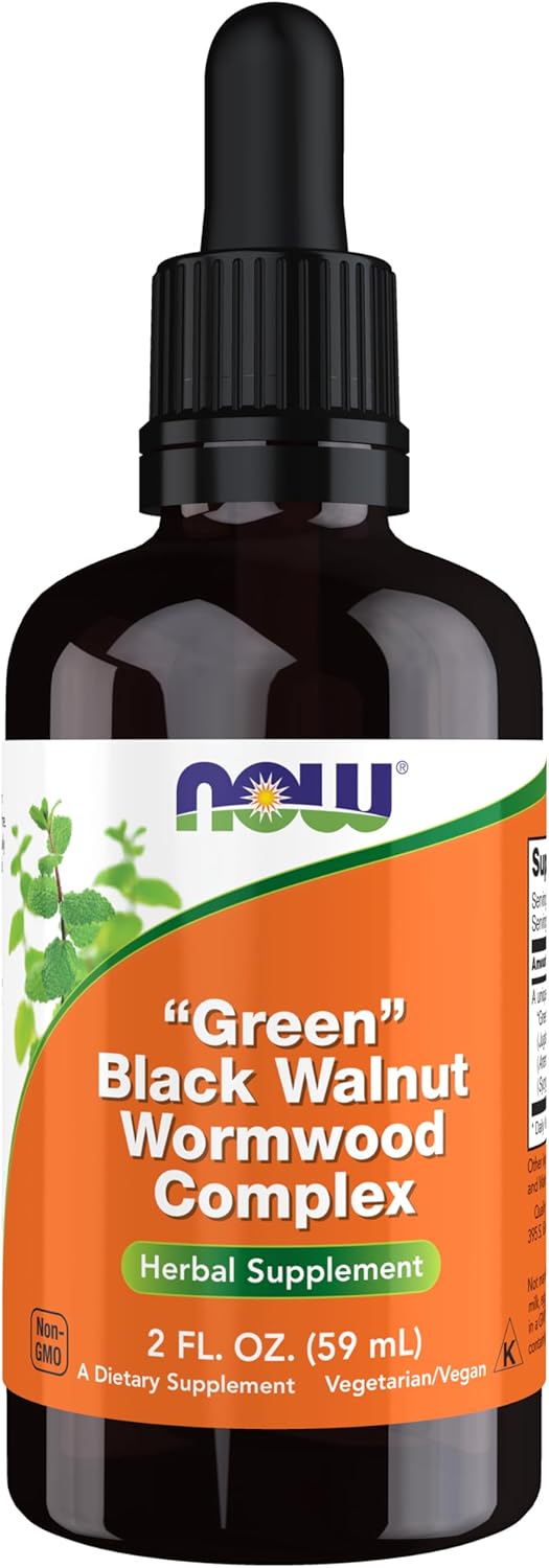 NOW Supplements, Green Black Walnut Wormwood Complex Liquid