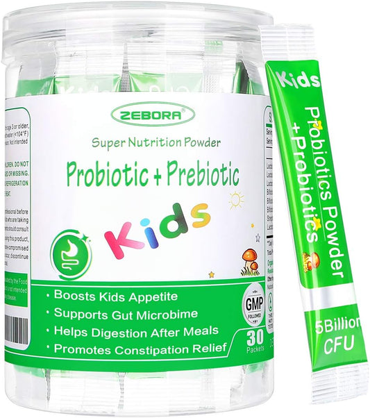 ZEBORA Kids Probiotic & Prebiotics Powder