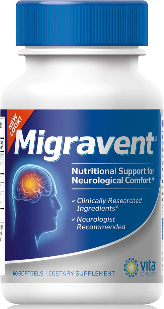 Vita Sciences Migravent Migraine Relief Supplement