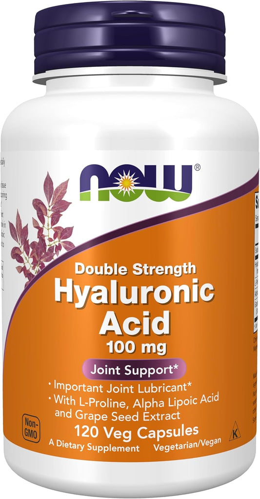 NOW Foods Supplements, Hyaluronic Acid 100 mg