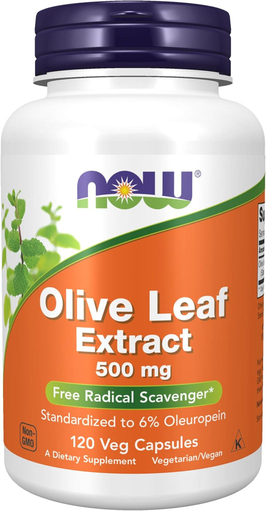 NOW Foods Supplements, Olive Leaf Extract 500 mg,
